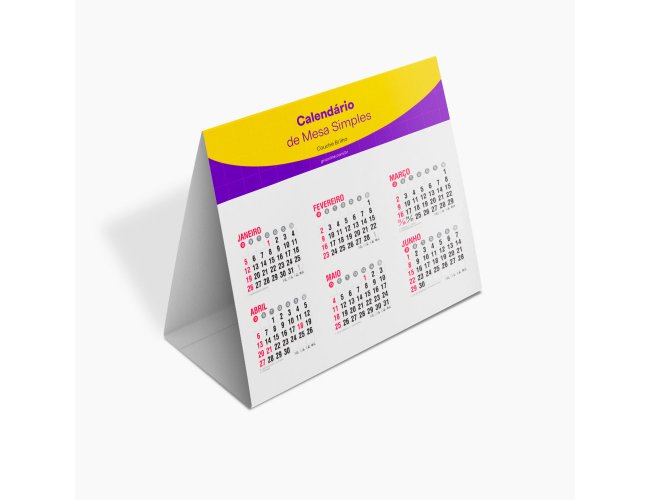 Calendário de mesa