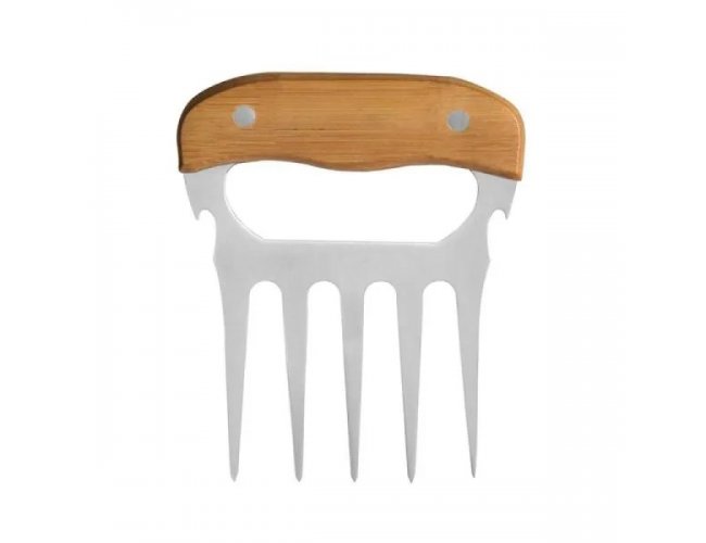 Garfo Com 5 Dentes Em Madeira
