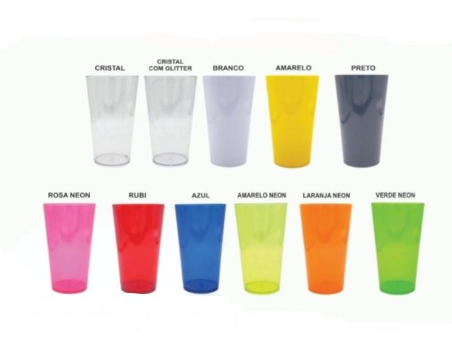 Copo plstico 500ml personalizado