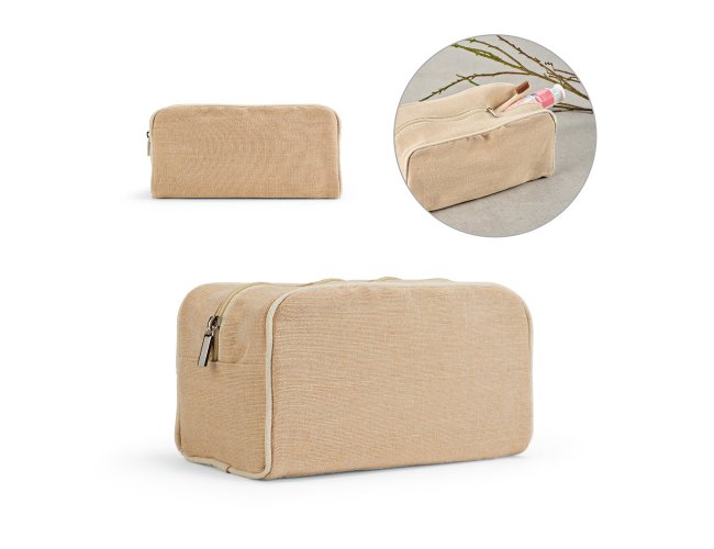 Bolsa de Cosméticos em Juco personalizada