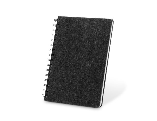 CADERNO A5 CAPA SEMI-R�GIDA EM FELTRO