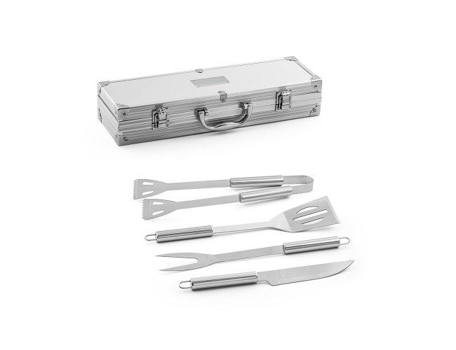KIT CHURRASCO COM ESTOJO (4 PEAS)