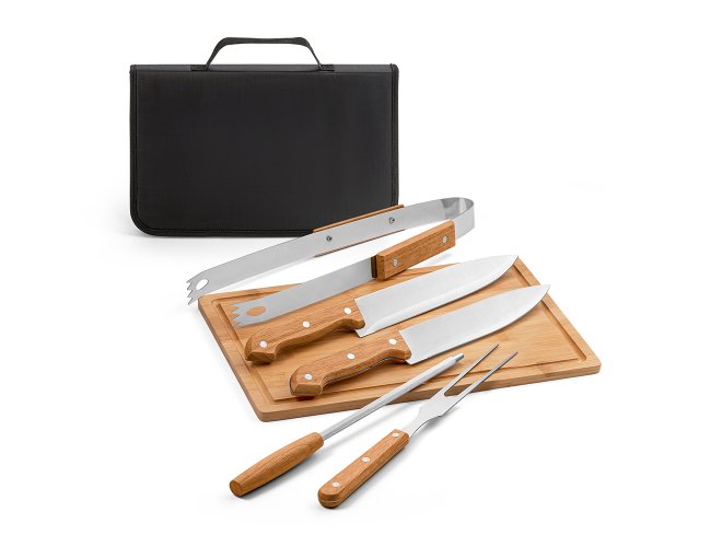 KIT CHURRASCO COM ESTOJO (5 PEAS)