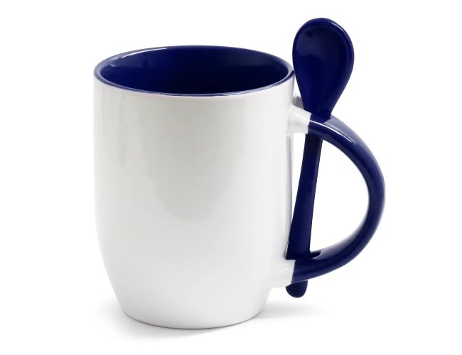 Caneca de cermica com colher