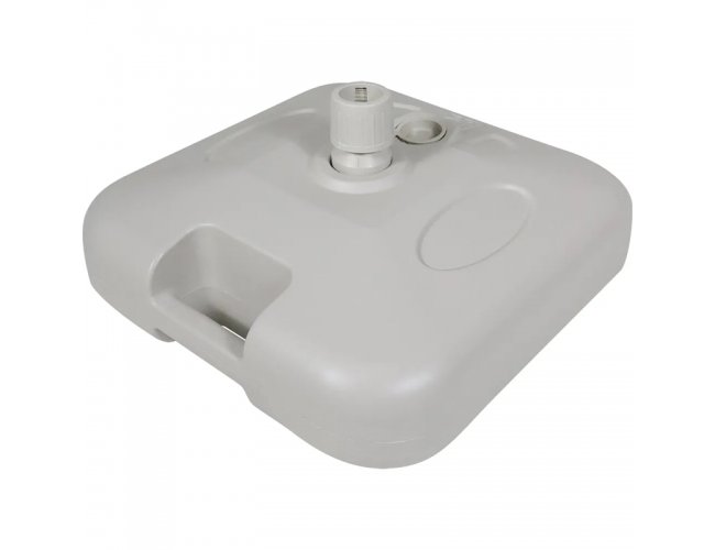 Base Pl�stica Para Guarda-sol e Ombrellone 18 Kg Quadrada Branca