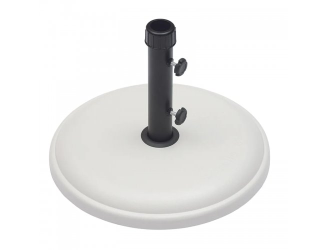 Base para Ombrellone Redonda de Concreto Expandido 16kg Branca
