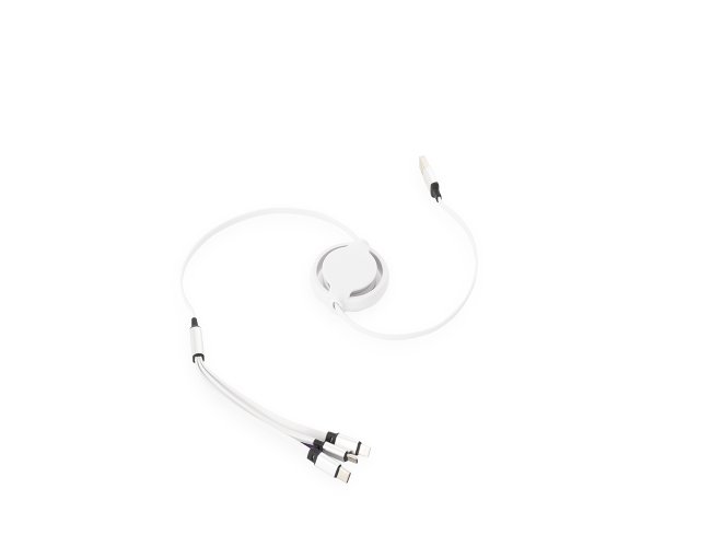 Cabo USB Retrátil 3 em 1