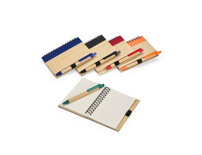 CADERNO ECOLGICO COM CANETA PERSONALIZADO