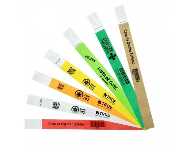 Pulsera Tyvek personalizada