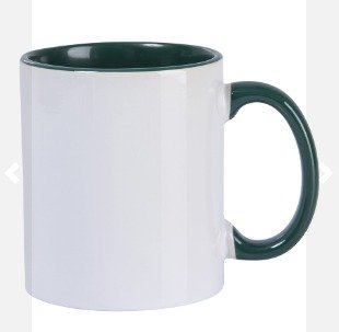 CANECA DE PORCELANA COM INTERIOR COLORIDO