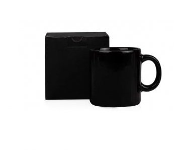 Caneca Em Cermica Preta - 270Ml