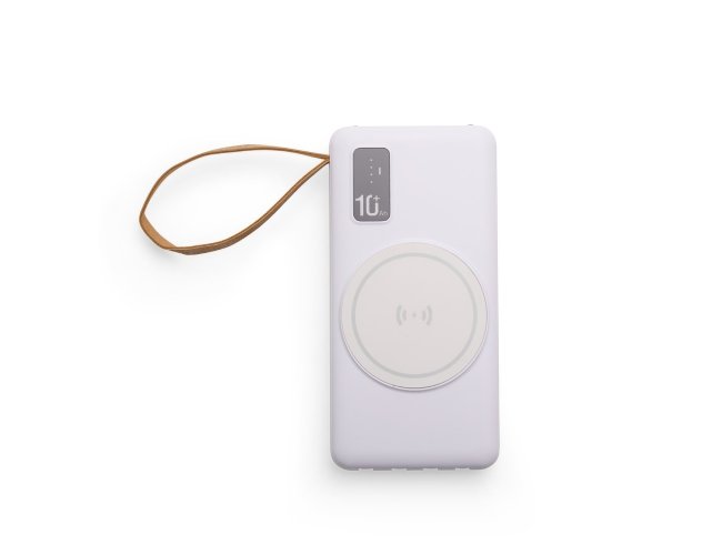 Power Bank 10.000mAh com Carregamento via Indu��o ou via Cabo