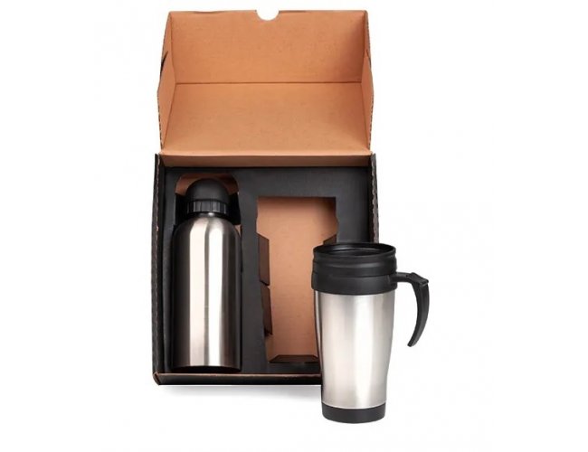 Conjunto Squeeze e caneca inox