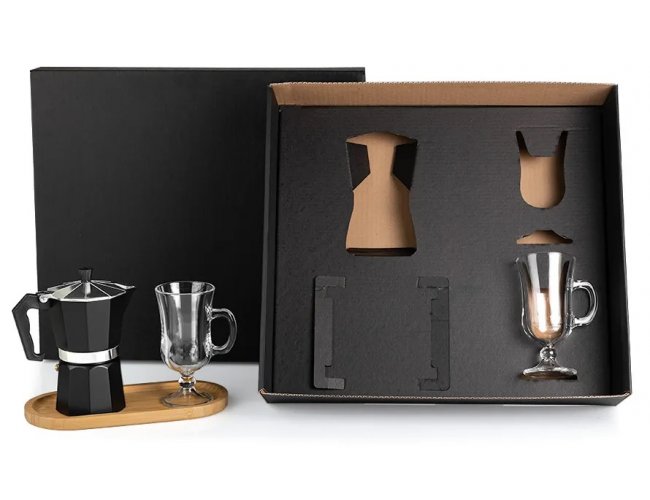 Kit para caf com cafeteira italiana