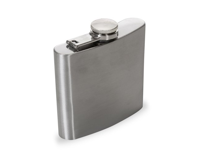 Cantil porta whisky com capacidade de 6oz.